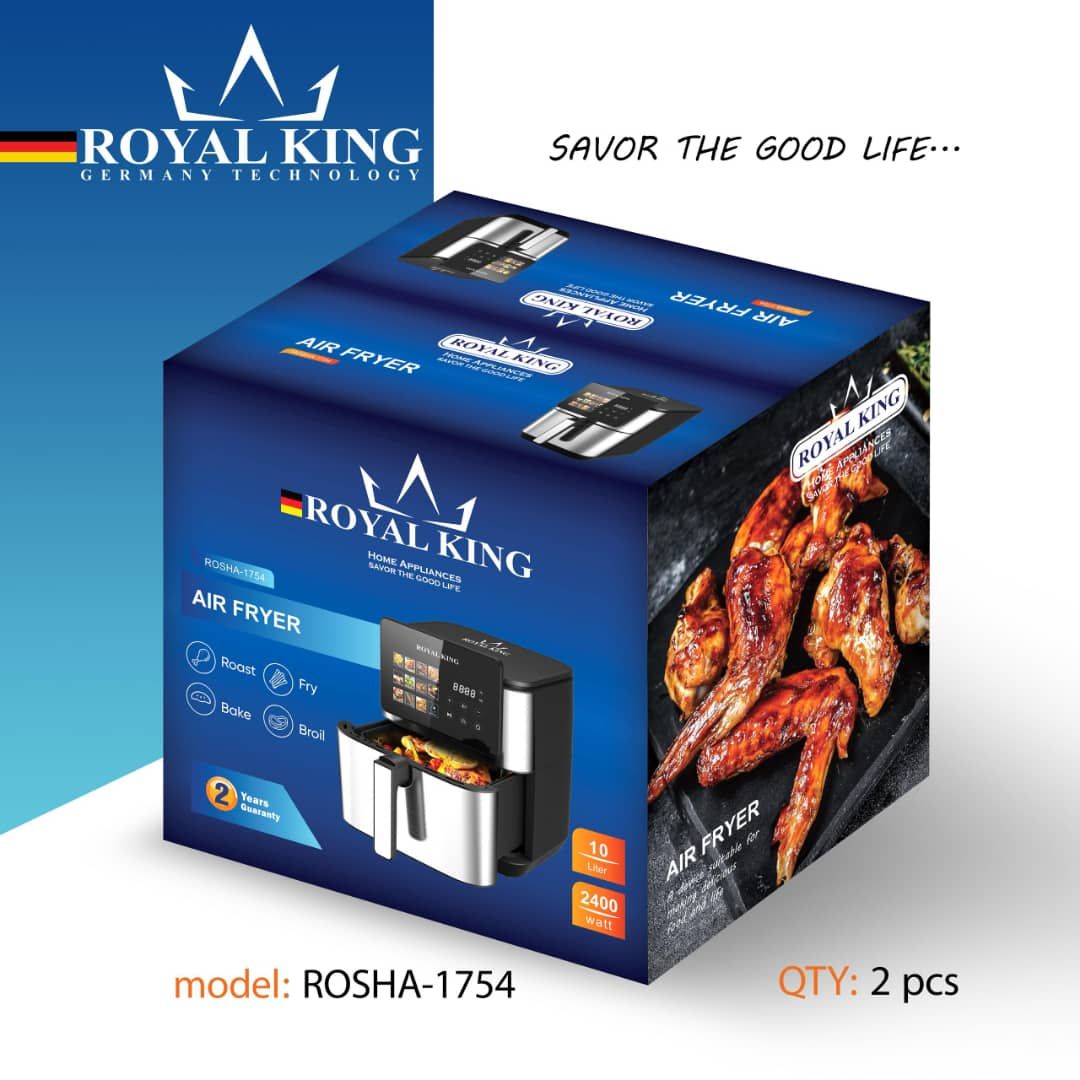سرخ کن بدون روغن رویال کینگ مدل ROSHA_1754 ظرفیت ۱۰ لیتر
