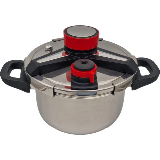 زودپز 6 لیتری یونیک- درب کلیپسی+ درب شیشه ای- مدل UN-06