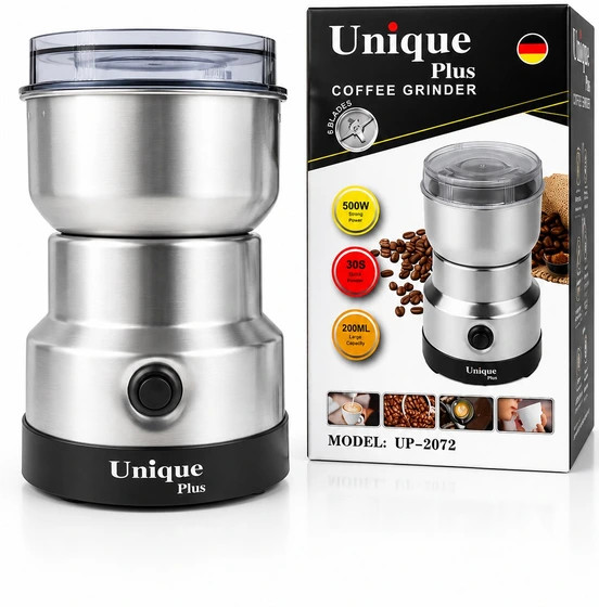 آسیاب قهوه یونیک پلاس تمام استیل مدل UP-2072 توان 500 وات