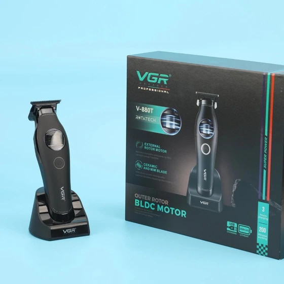 ماشین اصلاح وی جی آر مدل V-880 T با تیغه سرامیکی و اصلاح صفر