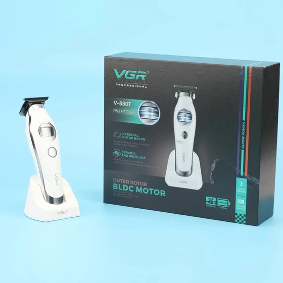 ماشین اصلاح وی جی آر مدل V-880 T با تیغه سرامیکی و اصلاح صفر
