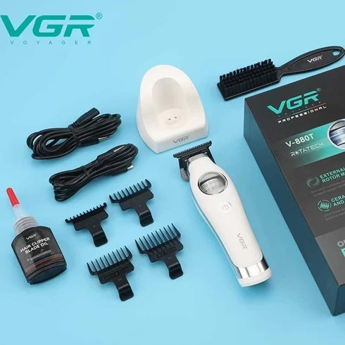 ماشین اصلاح وی جی آر مدل V-880 T با تیغه سرامیکی و اصلاح صفر