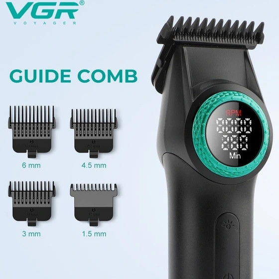 ماشین اصلاح وی جی آر مدل VGR V-977 با تیغه سرامیک و برش مستقیم