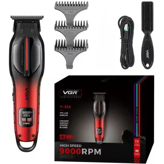 ماشین اصلاح وی جی آر مدل VGR V-226 با تیغه سرامیک برش مستقیم